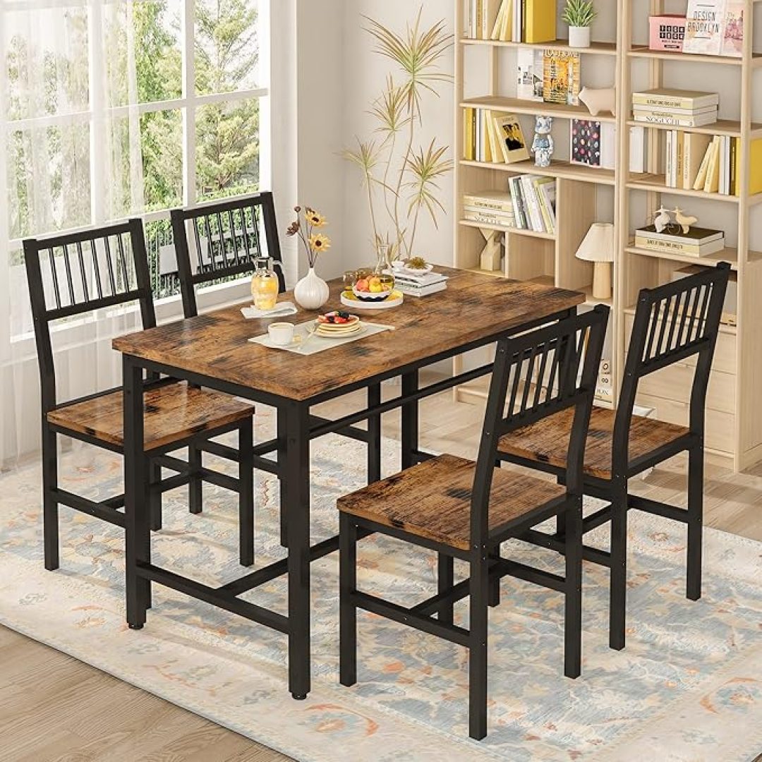 47.2 Inch Dining Table Set for 4