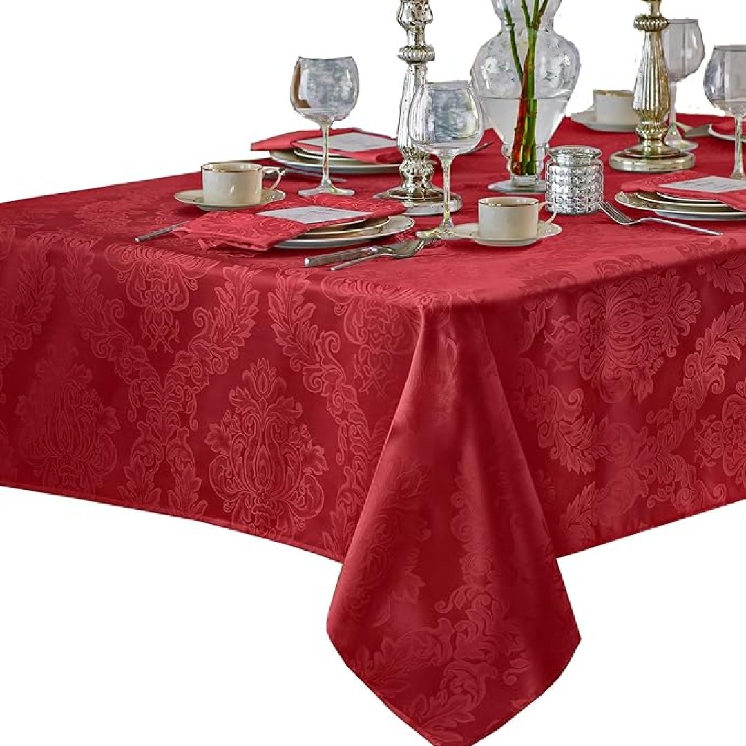 Newbridge Barcelona Luxury Damask Fabric Tablecloth