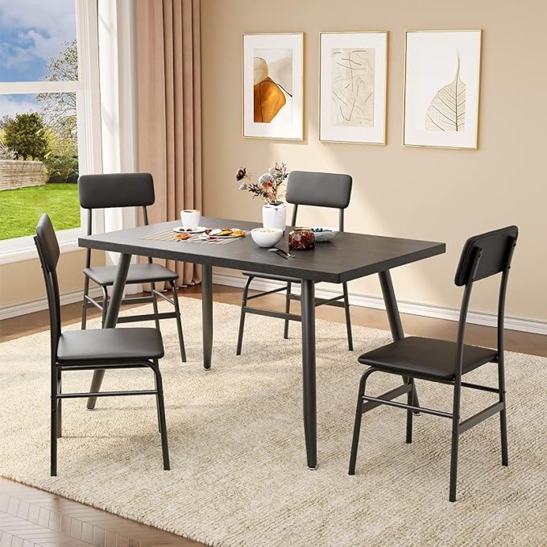 Kitchen Dining Table with 4 Chairs