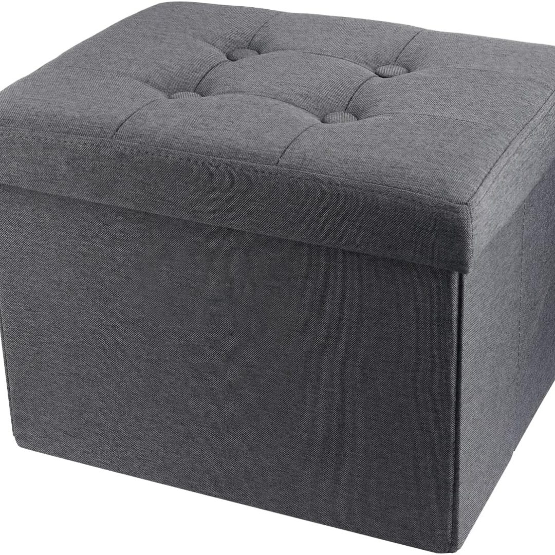 Footrest Stool Small Ottoman with Storage Foldable Ottoman Foot Rest Footstool Bench