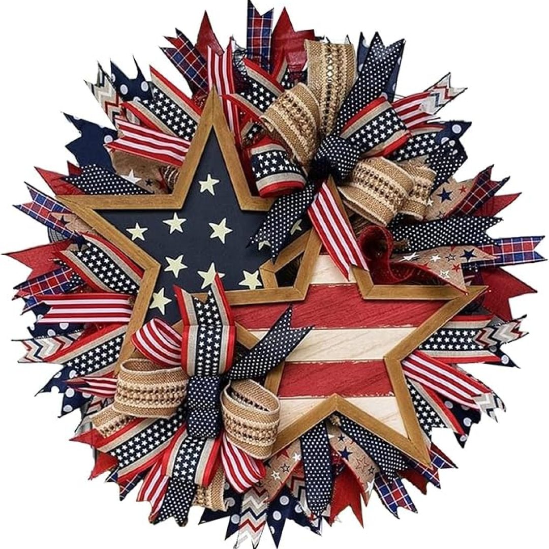 Patriotic Independence Day Wreath