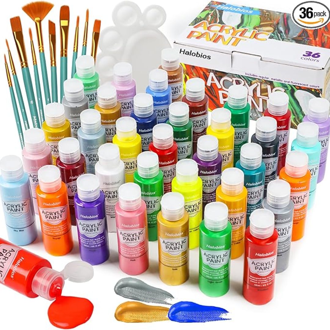 Acrylic Paint Set 36 Colors(2 fl oz/60 ml)