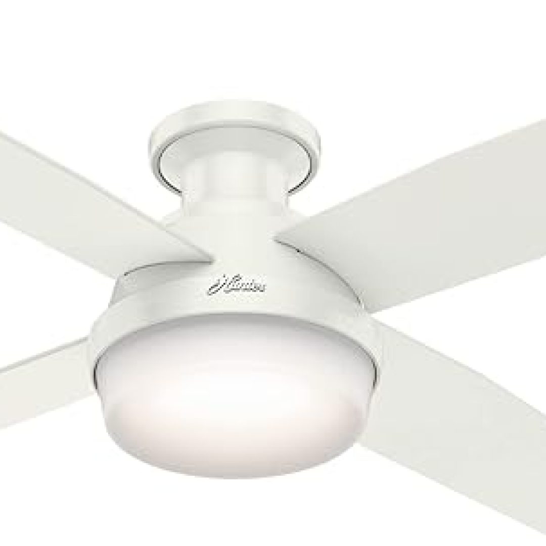 Dempsey Indoor Low Profile Ceiling Fan with Light