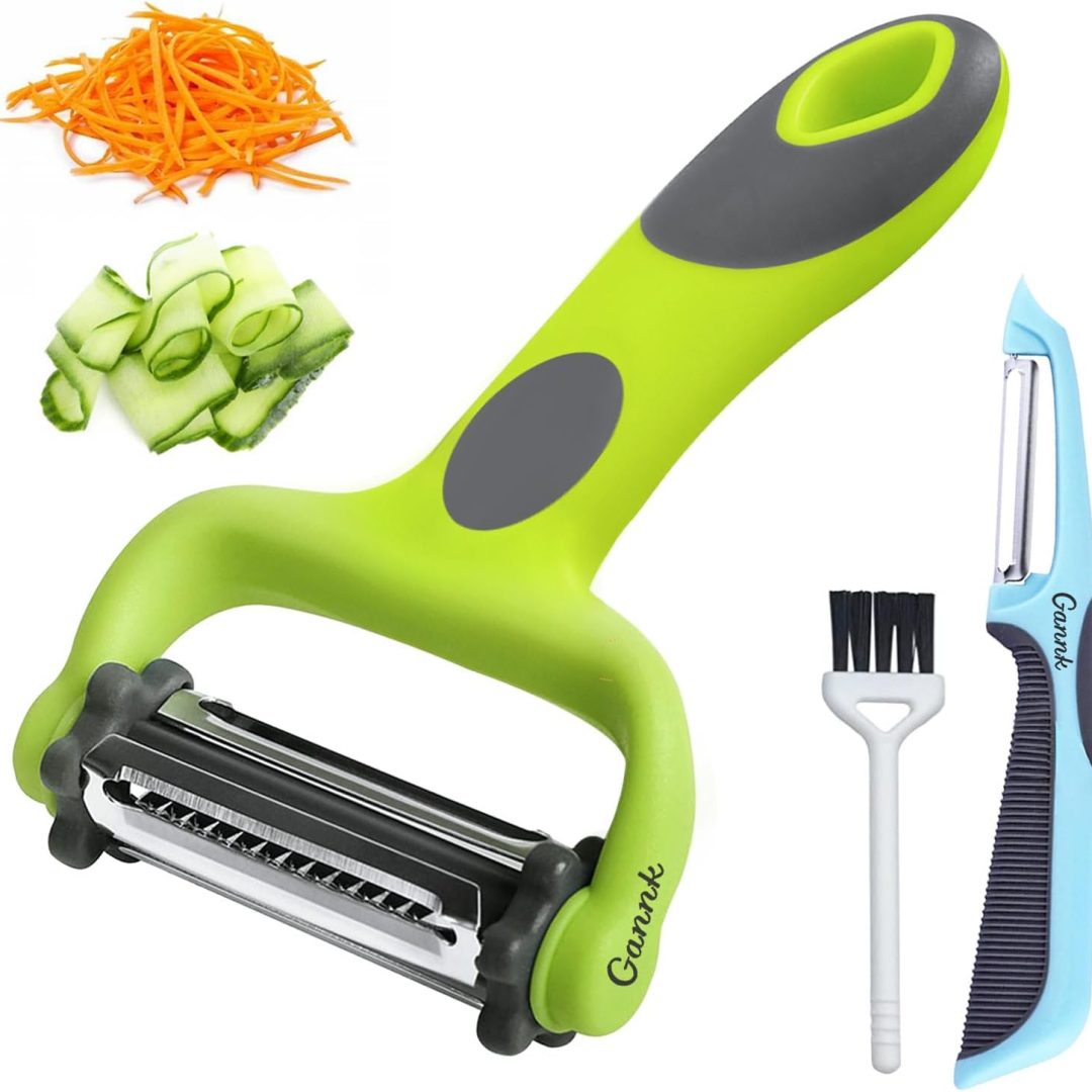 Vegetable Peelers for Kitchen -3 in 1 Blade Spin Design