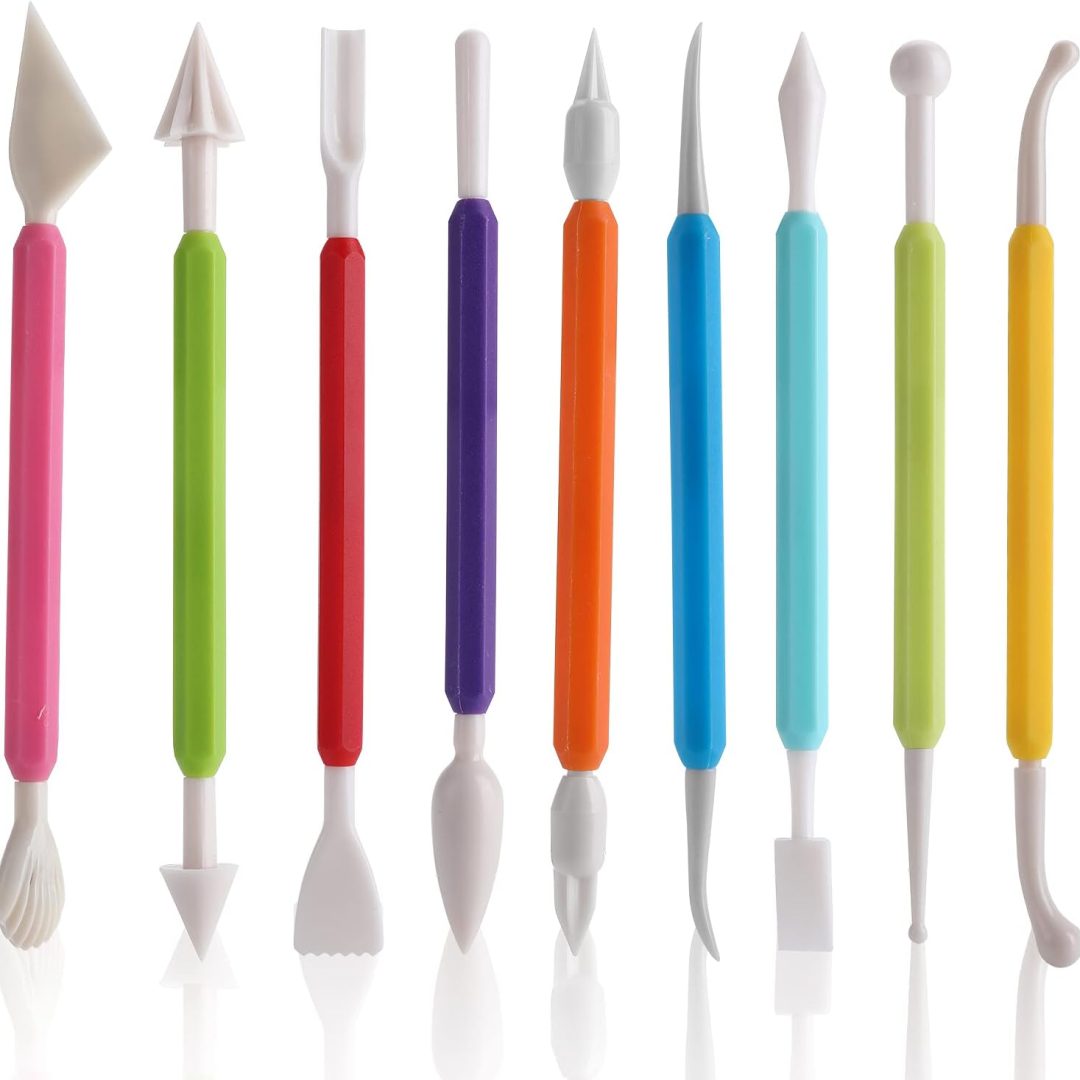 Molain 9PCS Double-Head Clay Sculpting Tool Kit for Kids