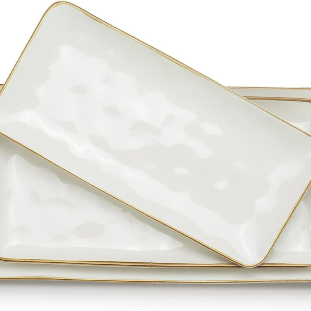 Serving Platter, Rectangular 15.67/14.1/12.6 inch Serving Dishes