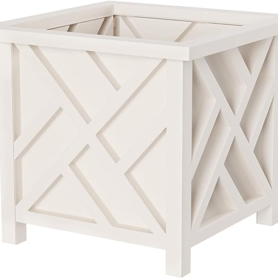 14.75in Lattice Flower Box Plant Pot