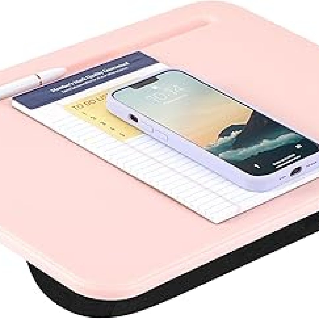 Compact Lap Desk – Rose Quartz – Fits up to 15 Inch Laptops