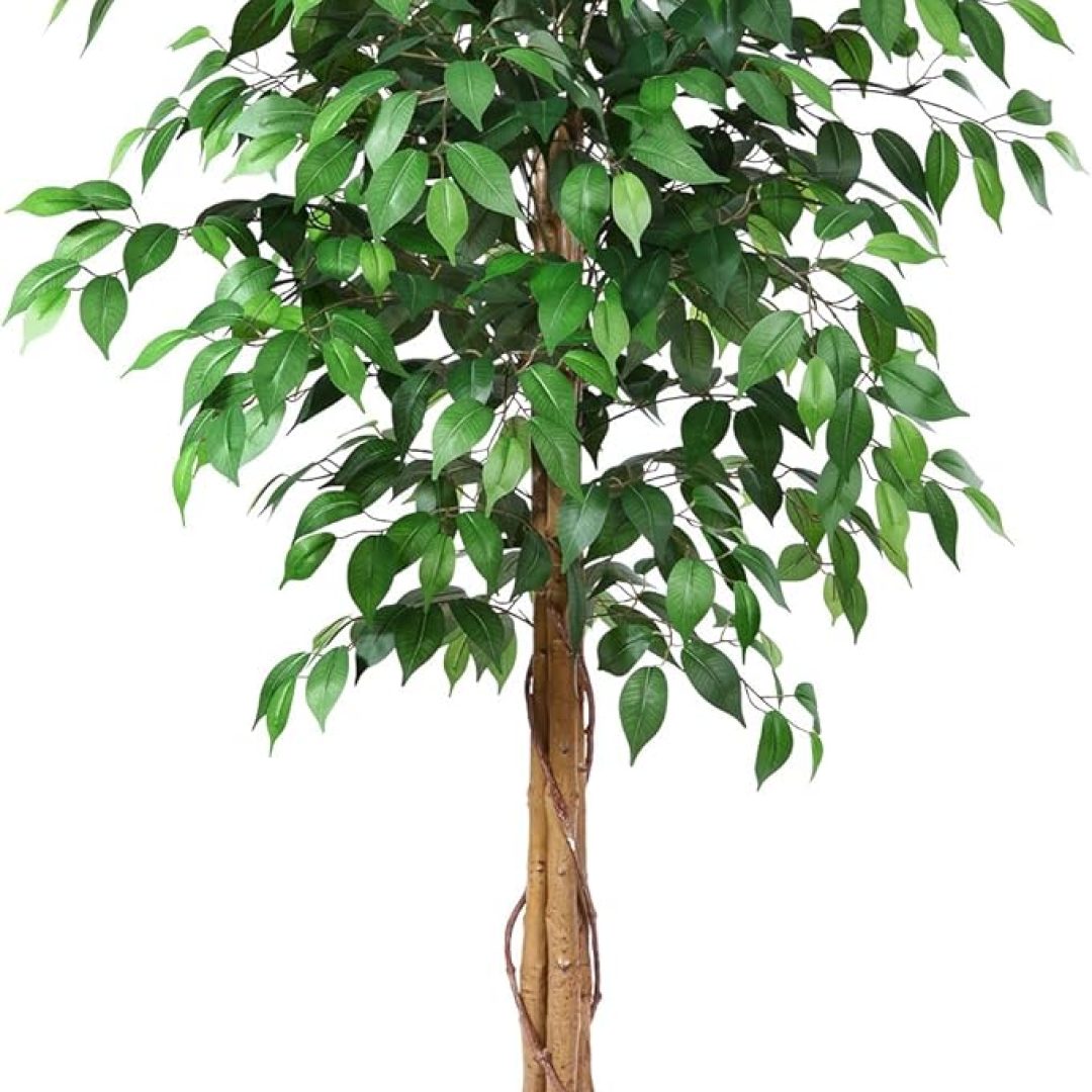 5ft Ficus Artificial Trees with Realistic Leaves and Trunk