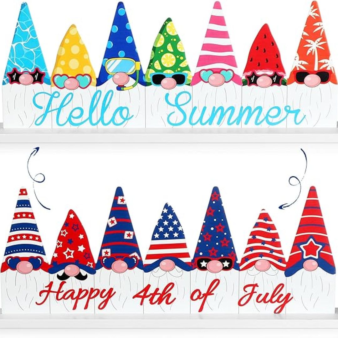 Metal Reversible Summer Table Block Sign Double Sided