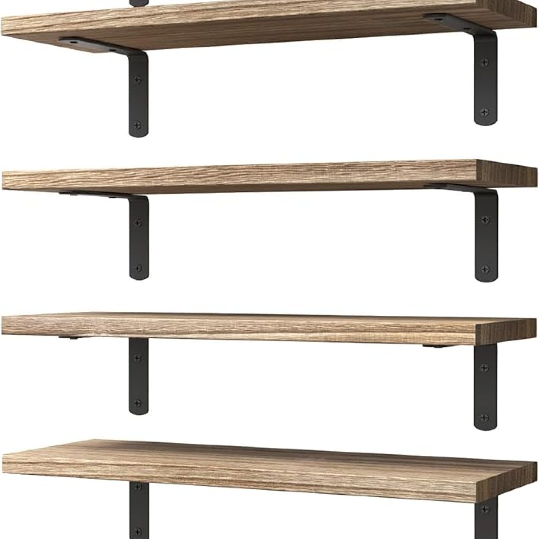 Set of 6, Shelves for Wall Decor