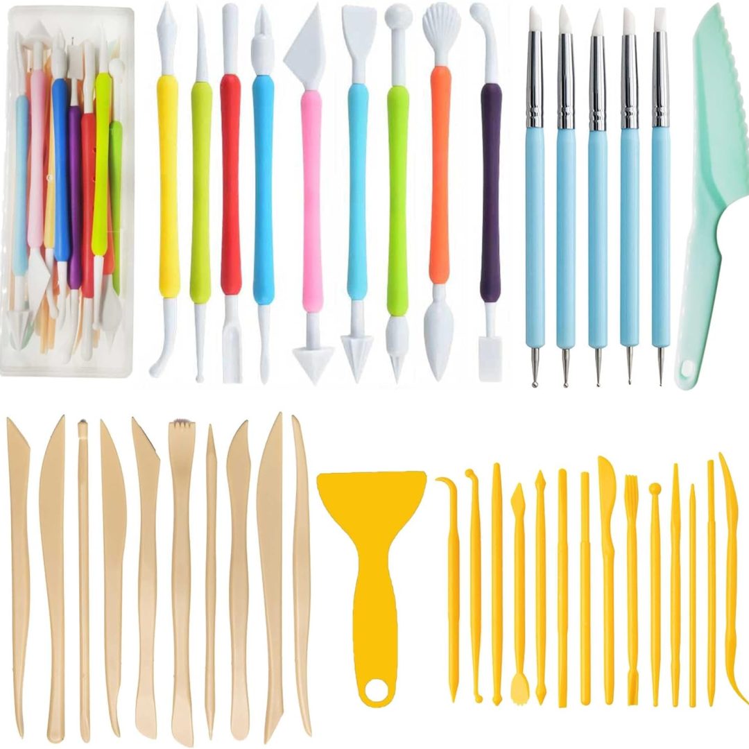 41PCS Polymer Clay & Pottery Tool Set – Engraving, Embossing, Shaping & Sculpting