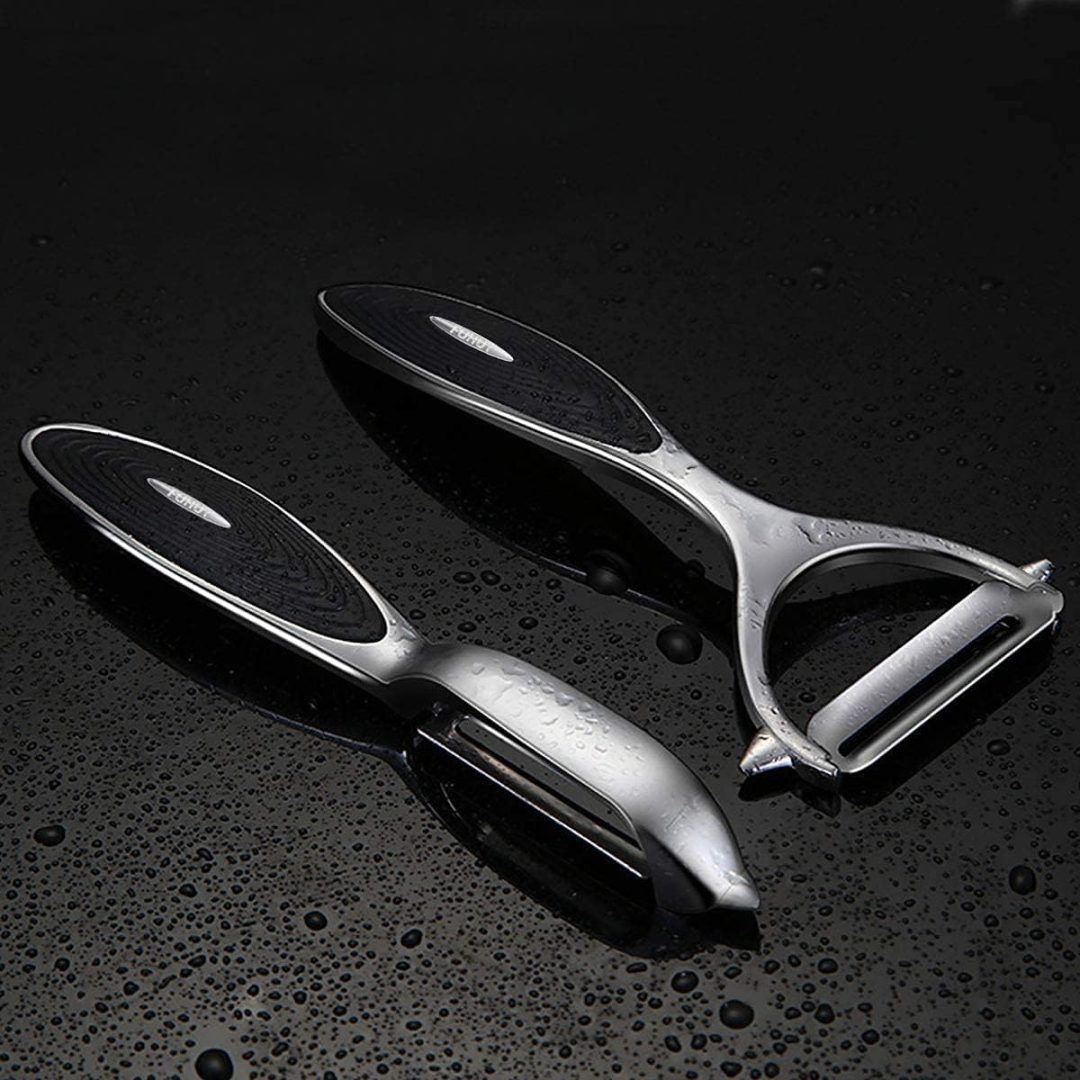 Y-Shaped and I-Shaped Stainless Steel Peelers, with Ergonomic Non-Slip Handle & Sharp Blade, Good Sturdy (2PCS)