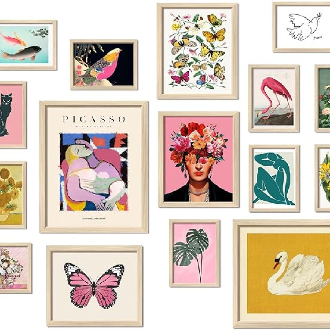 16 PCS Eclectic Wall Art Decor