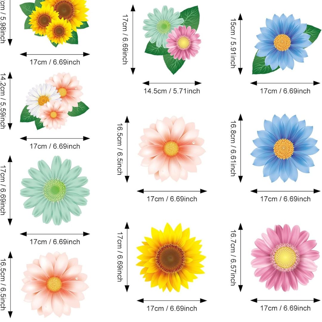 30-Pc Flower & Butterfly Hanging Swirls – Spring Party Decor for Easter, Birthdays & Weddings