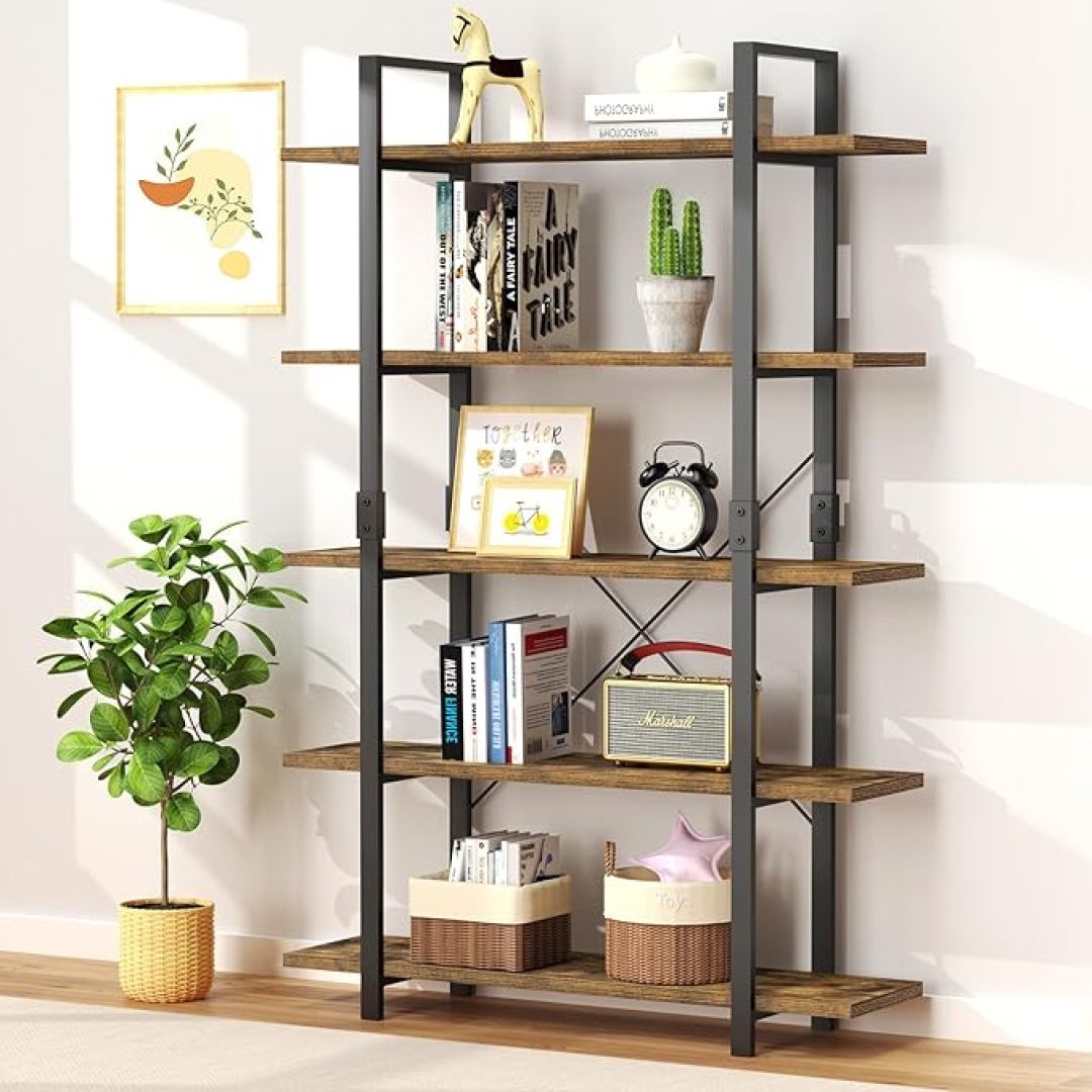 Industrial Wooden Bookshelves