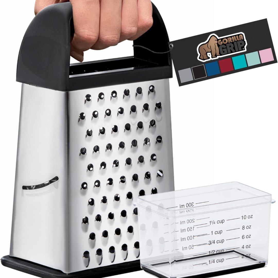 4-Sided Cheese Grater With Container