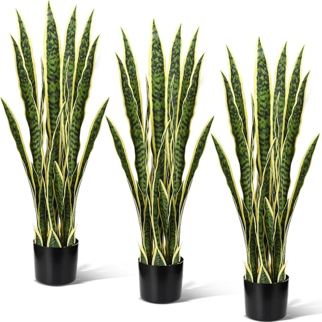 3 Pack 3.17Ft Artificial Snake Plant 38