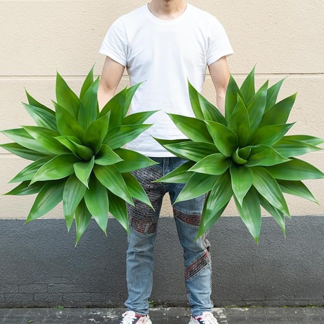 Large UV Resistant Fake Agave Planters