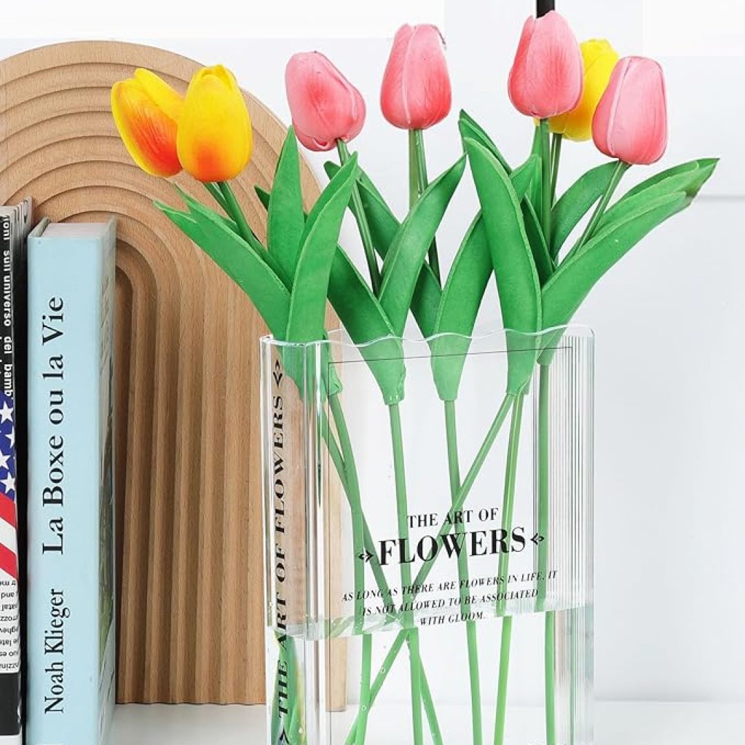 Book-Shaped Vase for Flowers, Book Lovers Gifts