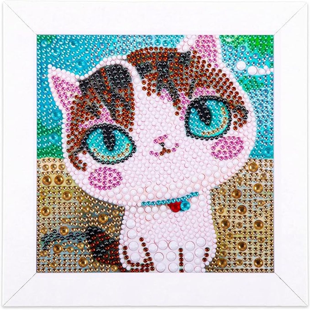 5D Diamond Kit for Kids with Wooden Frame Art and Crafts