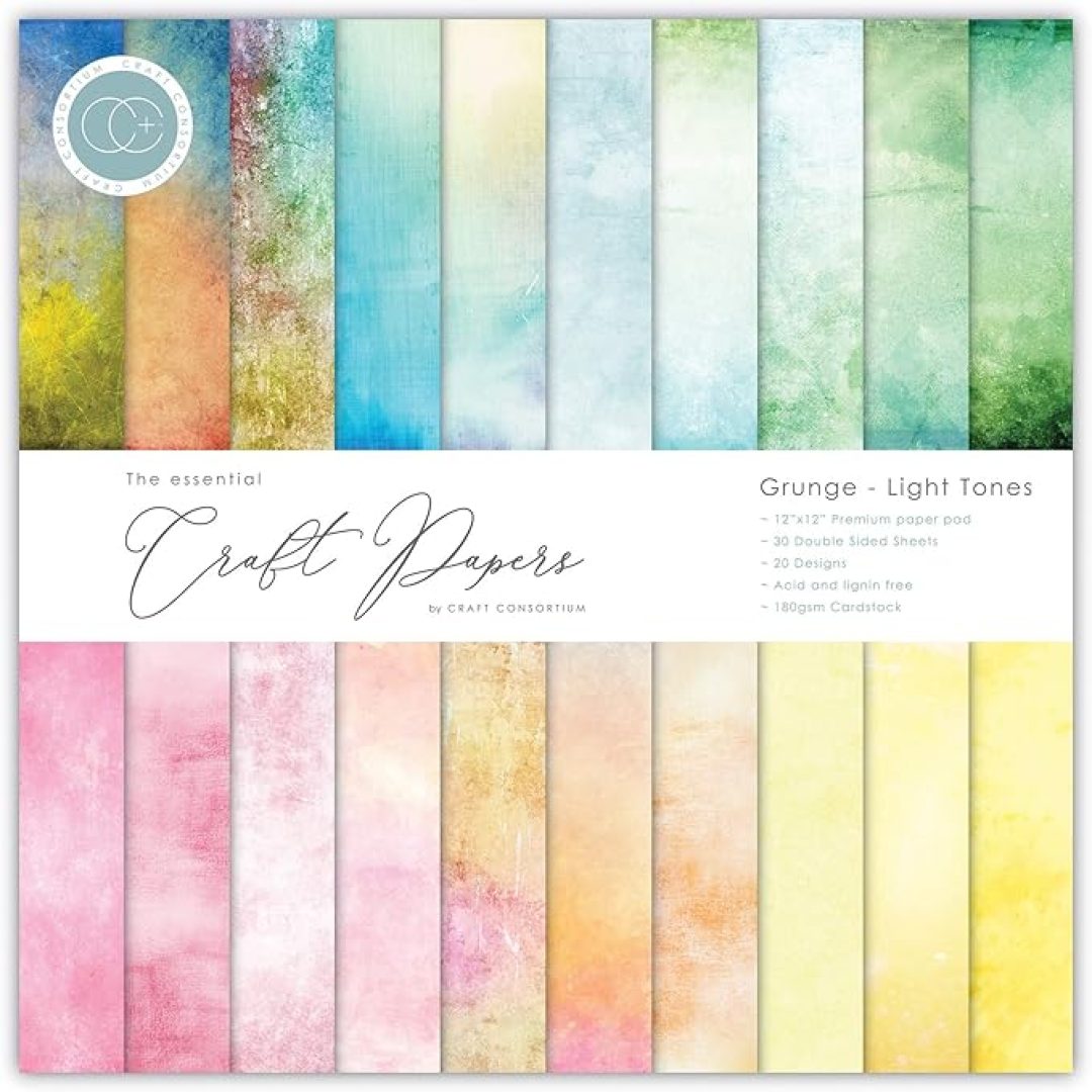 Craft Consortium Double-Sided Paper Pad 12″X12″