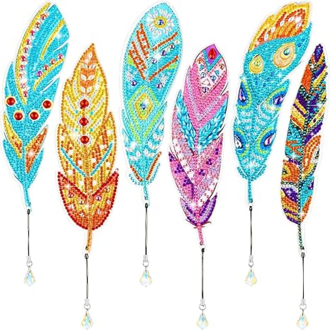 6 Pcs Diamond Painting Bookmarks Kits