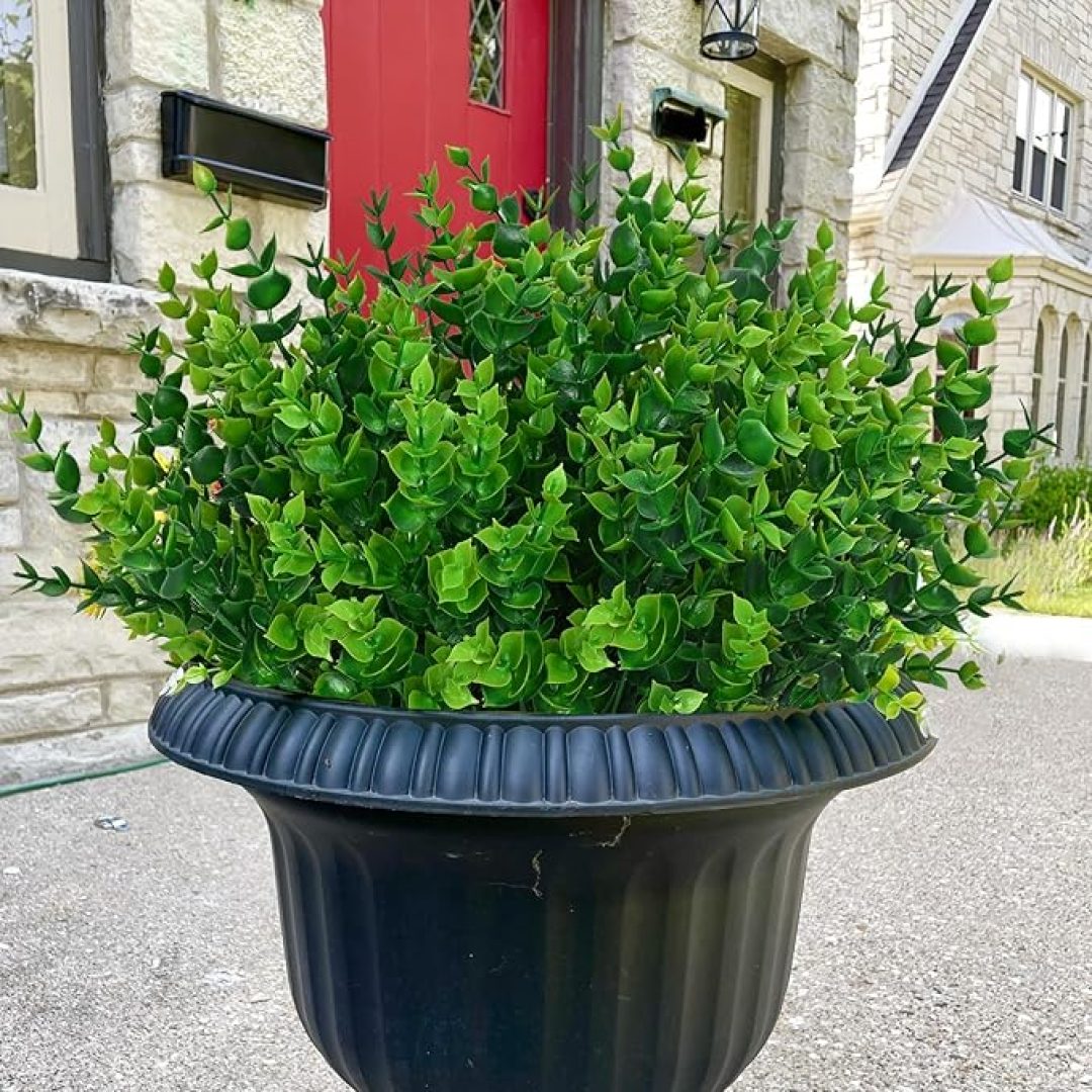 7 Bundles Artificial Flowers for Outdoors