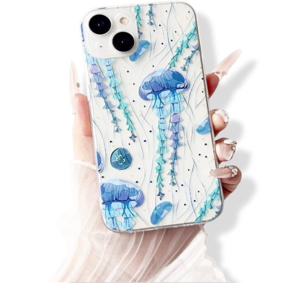 iPhone 15 Military Grade Shockproof TPU Jellyfish Case
