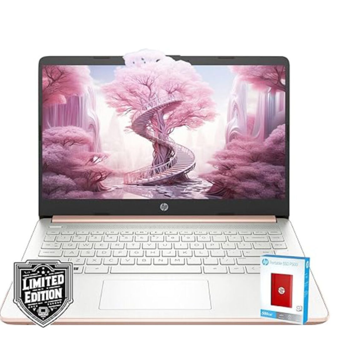 14″ HD Laptop Limited Edition with 1 Year Microsoft 365 | Intel Quad-Core Processor | 8GB RAM | 576GB Storage | Long Battery Life