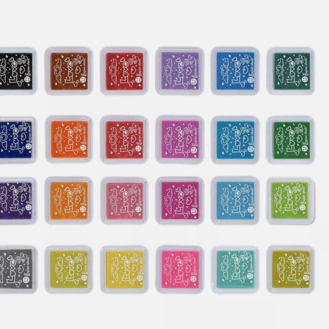 24 Colors DIY Scrapbooking Ink Pad For Kids