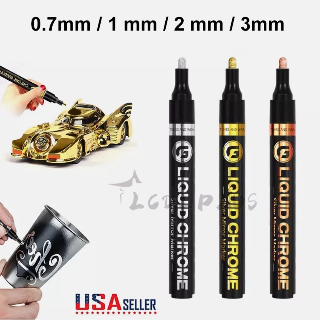 Silver Gold Art Liquid Mirror Chrome DIY Highlight Marker Pen