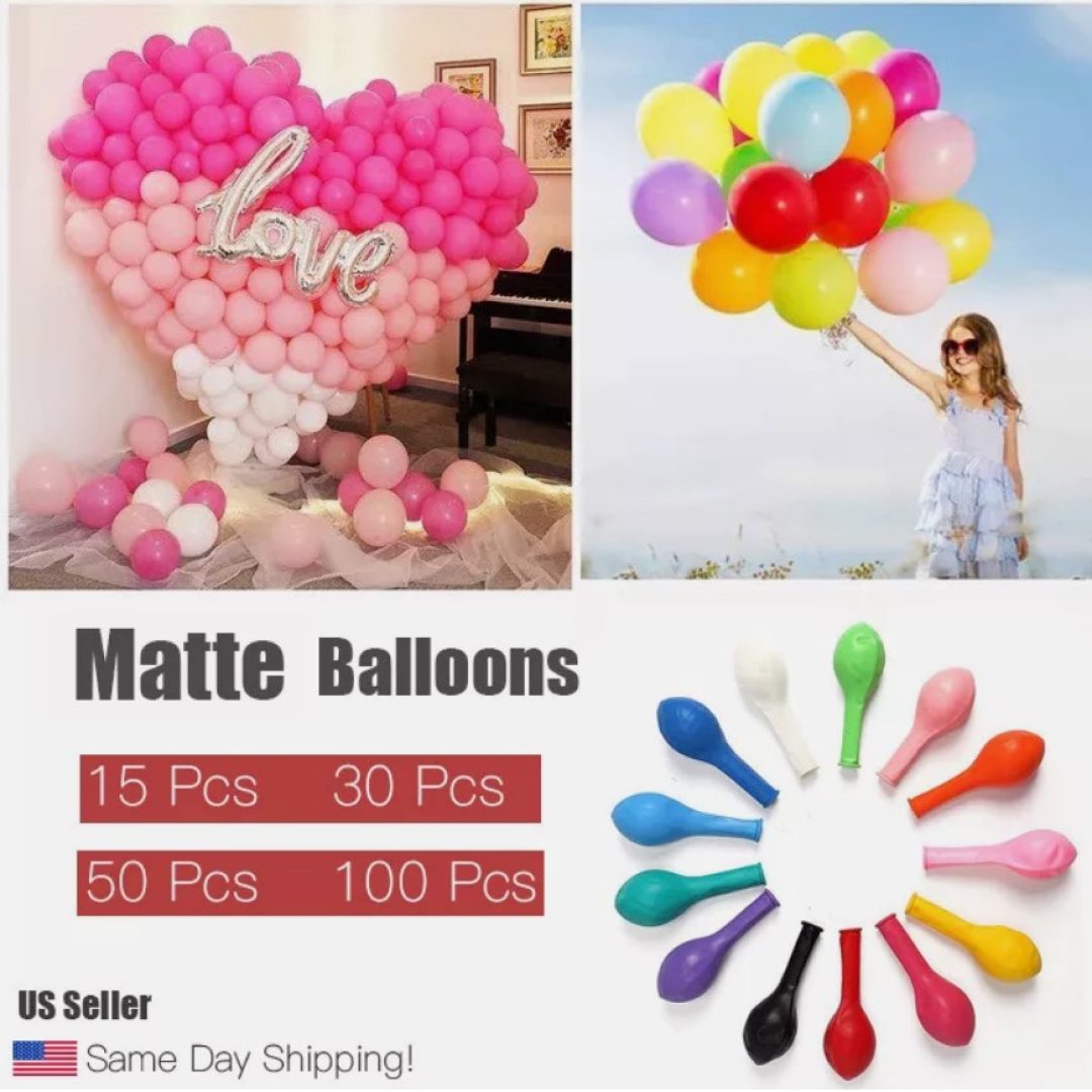 Colorful Matte Latex Balloon