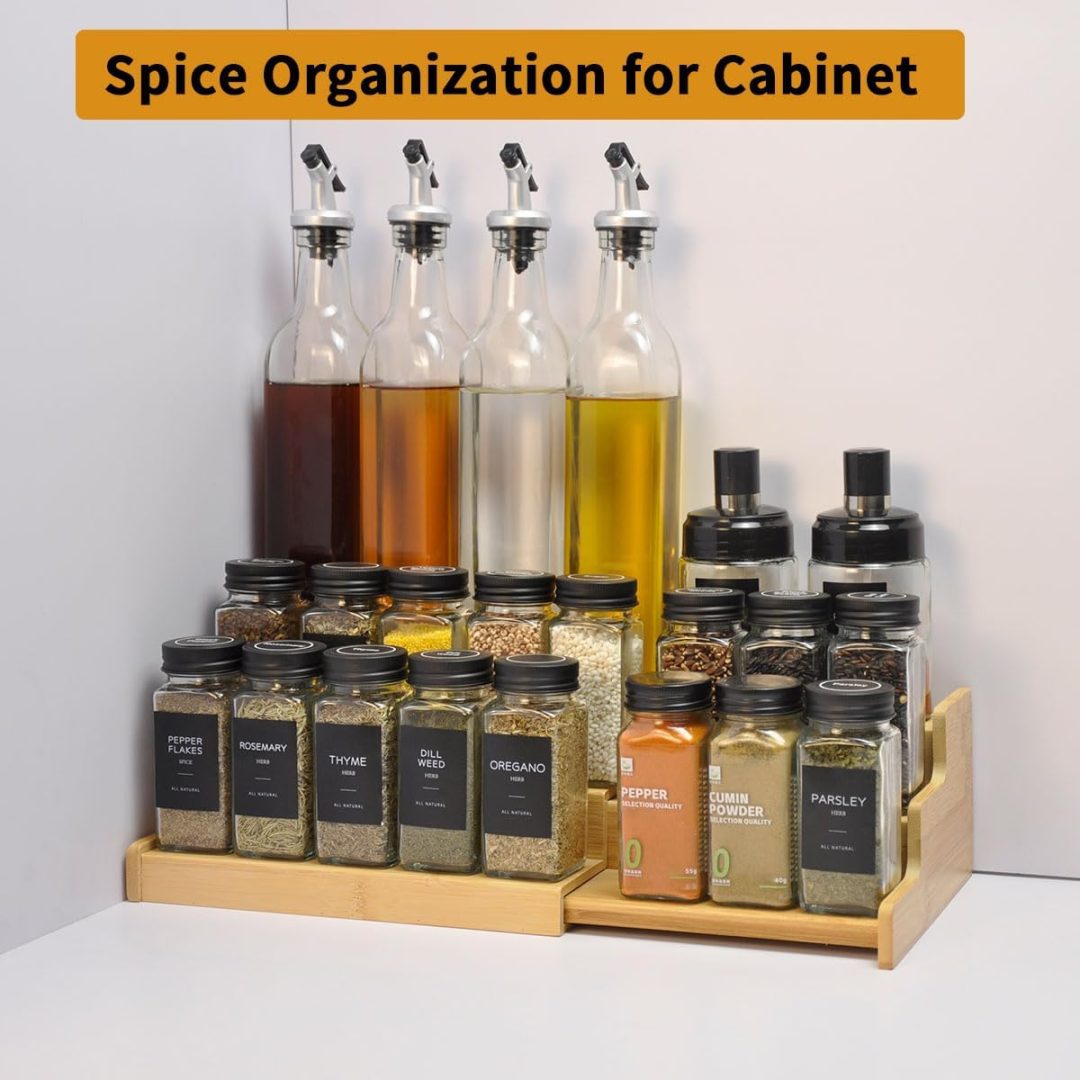 Spice Rack Organizer For Cabinet, Spice Organization For Cabinet, Spice Rack For Countertop